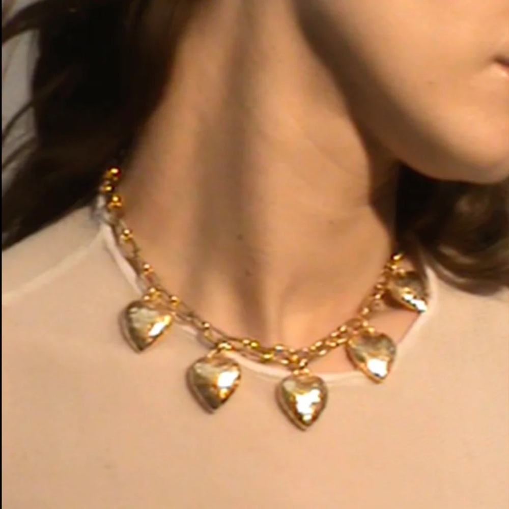 Mondo Mondo 18k Gold Plated Heart Burn Necklace